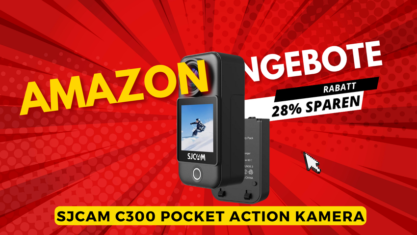 SJCAM C300 Pocket Action Kamera – Kompakte 4K-Power mit 28% Preisvorteil!