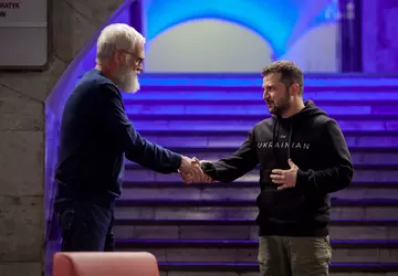 Der ukrainische Präsident Volodymyr Zelenskyy wurde ...