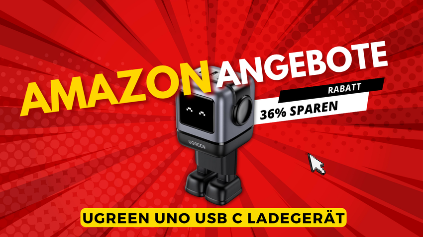 UGREEN UNO Roboter USB-C Ladegerät 65W mit 18€ Rabatt – 36% günstiger!