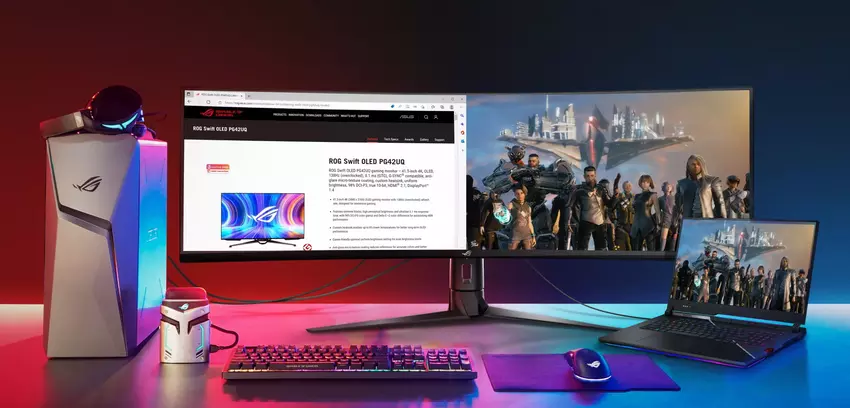 ASUS kündigt gebogenen 5K-Monitor mit einer Bildwiederholrate von 165 Hz und einer Diagonale von 49" an