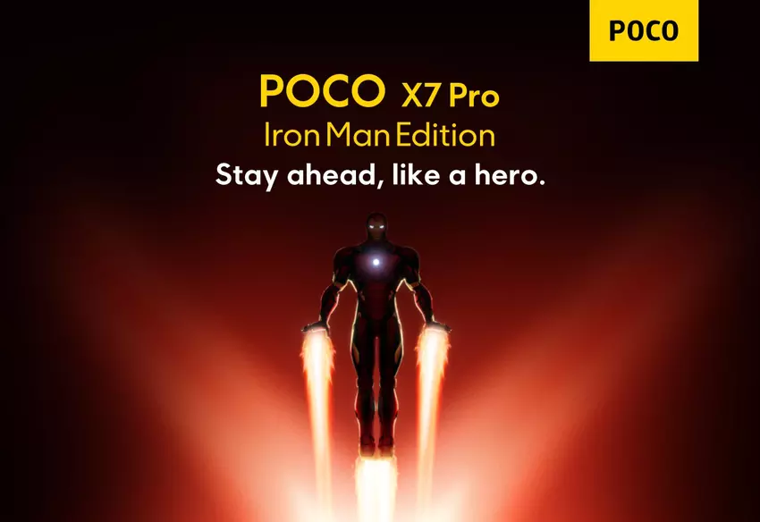 POCO bereitet die Einführung einer speziellen Version des POCO X7 Pro für Fans von Marvel-Superhelden vor - POCO X7 Pro Iron Man Edition