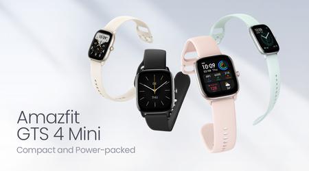 Amazfit GTS 4 Mini: AMOLED-Display, GPS, Akkulaufzeit von bis zu 45 Tagen und Amazon Alexa-Unterstützung für $99