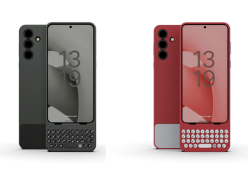 Ein Gehäuse mit einer physischen QWERTY-Tastatur ...