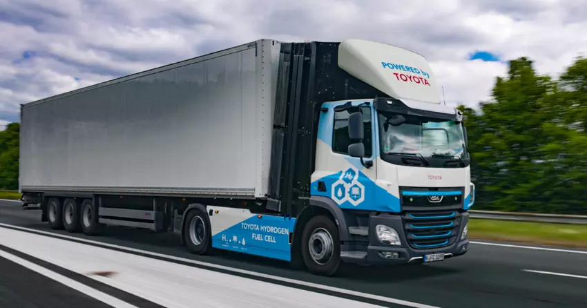 Toyota hat Wasserstoff-Lkw eingeführt, um Teile in Europa zu liefern