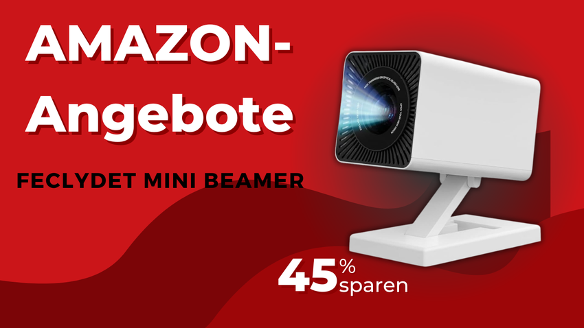 FECLYDET Mini Beamer: Kompakter 720P Heimkino-Projektor – Jetzt 50€ sparen!