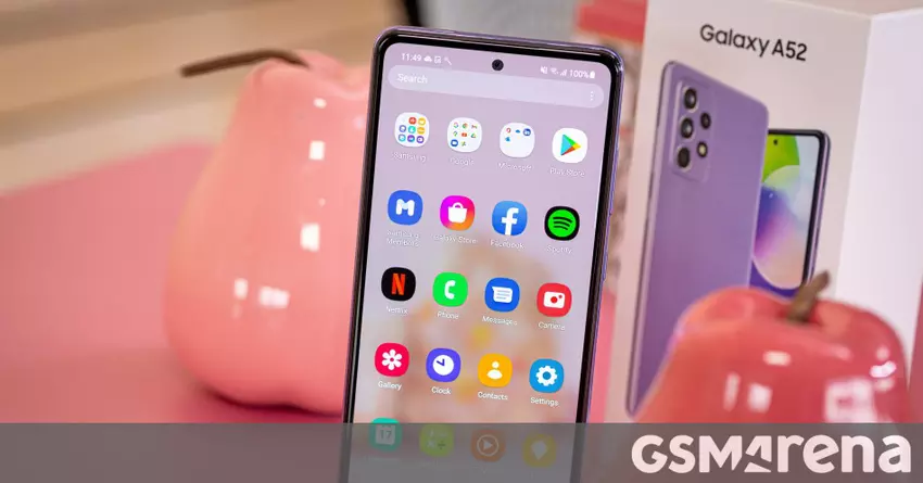 Das Samsung Galaxy A52 erhält das Android 12-basierte One UI 4. 1-Update