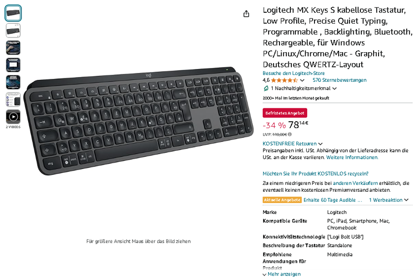 Logitech MX Keys S