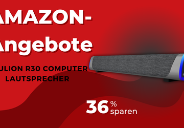 SOULION R30 Computer Lautsprecher mit LED-Beleuchtung ...