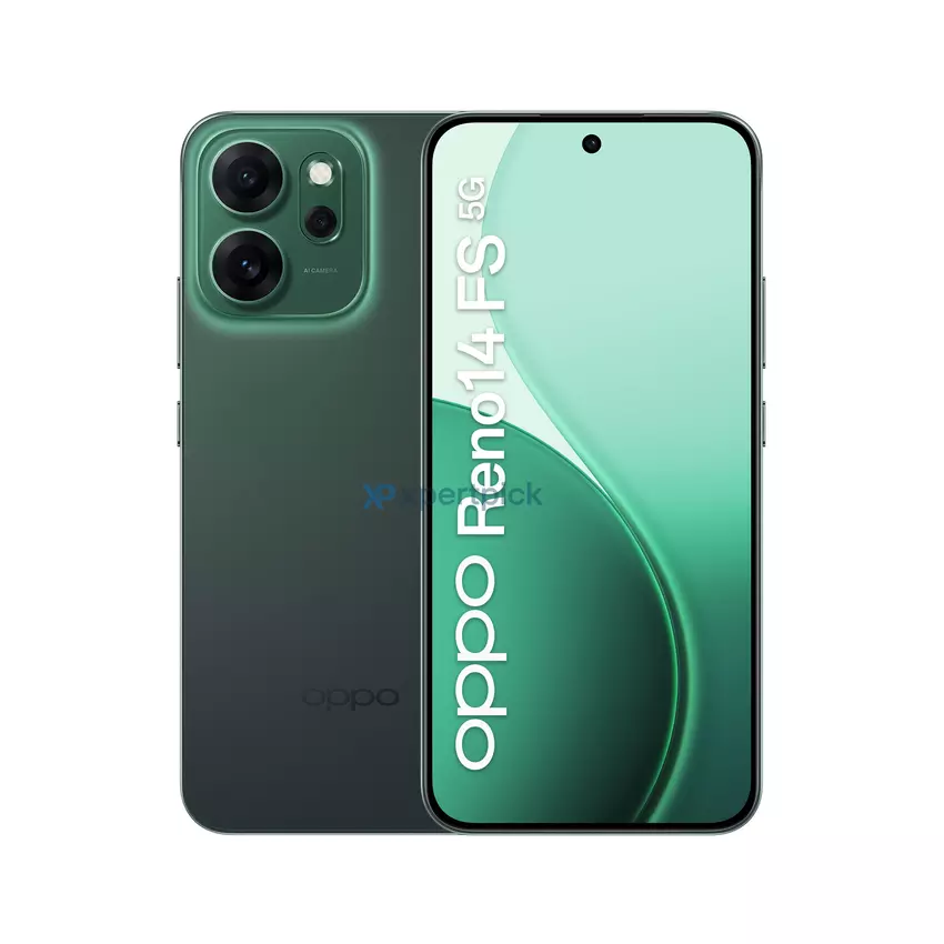 Oppo Reno 14 FS 5G in grün