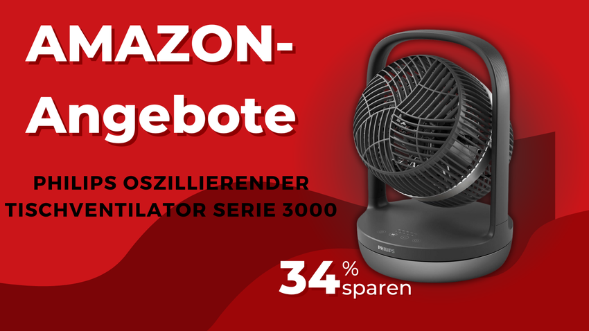 Philips Serie 3000 Oszillierender Tischventilator – Spare jetzt 25€ bei Amazon!