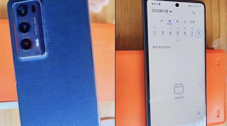 Das Honor Magic V2 Fold mit zwei Displays, dreifacher Hauptkamera und lederbezogener Rückseite ist auf Fotos aufgetaucht
