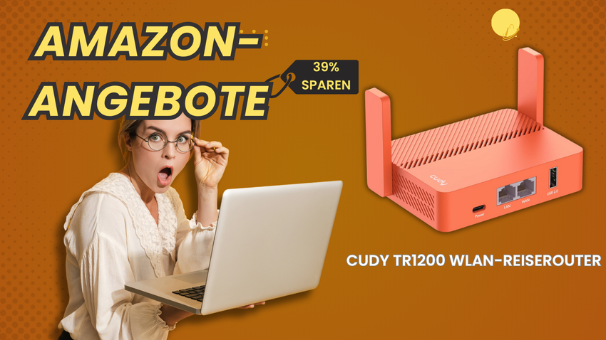 Cudy TR1200 WLAN-Reiserouter – Mobiles Internet mit 39% Preisvorteil!