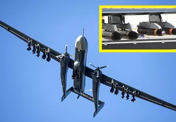 Chinas MALE-Drohne TB-001 Scorpion mit einer ...