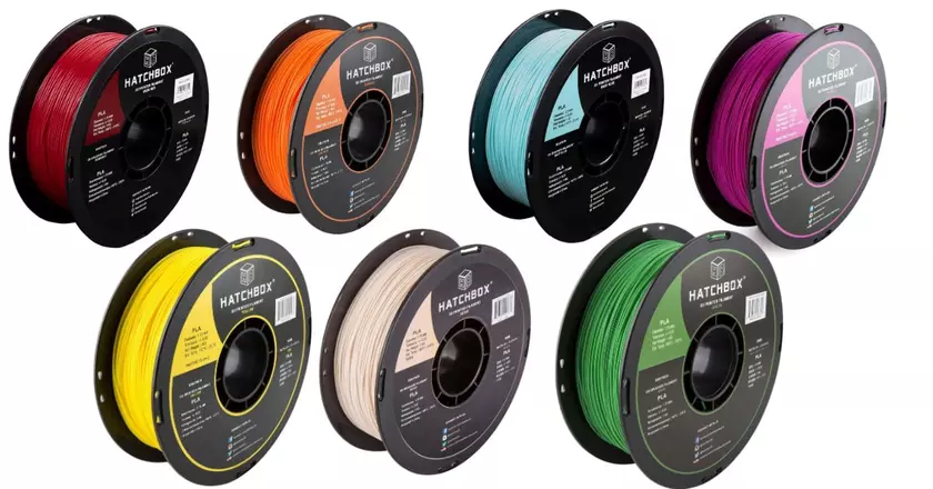 HATCHBOX Schwarz filament miniatures