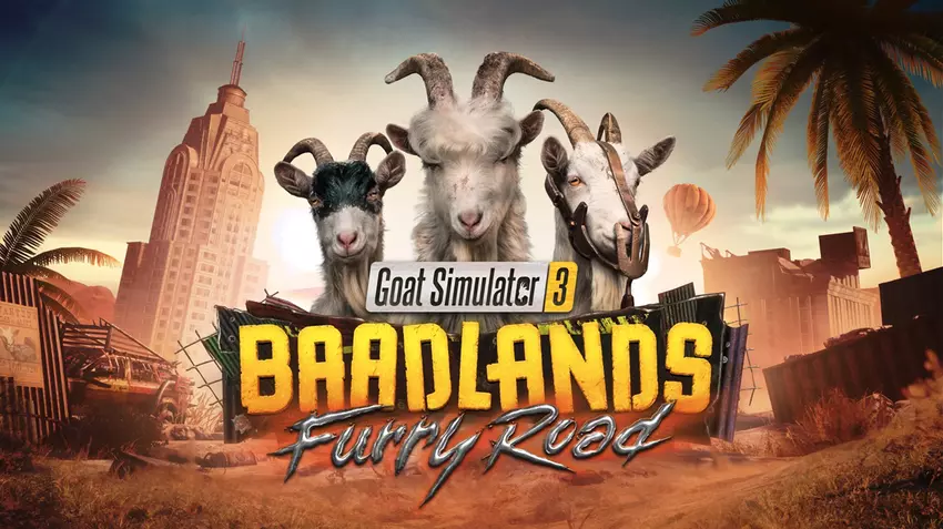 Goat Simulator 3 erhält die postapokalyptische Erweiterung Baadlands: Furry Road mit Anspielungen auf Dune und Fallout