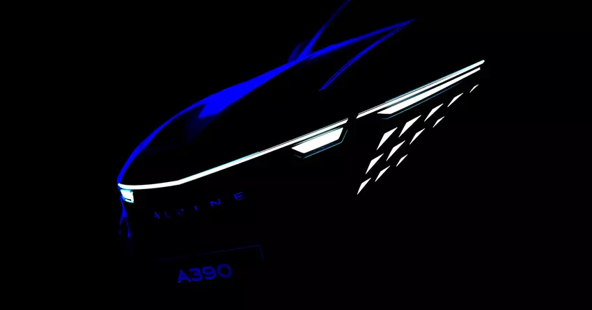 Alpine hat das erste Bild des A390 "sportlicher Fastback" veröffentlicht
