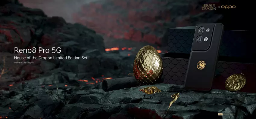 OPPO führte eine spezielle Version des Smartphones Reno 8 Pro, ist die Neuheit auf die TV-Serie House of the Dragon gewidmet