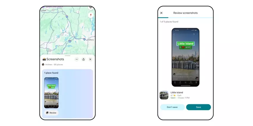 Gemini in Google Maps erkennt jetzt automatisch Standorte in Screenshots