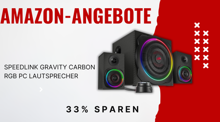 Speedlink GRAVITY CARBON RGB PC Lautsprecher – Jetzt 33% Rabatt!