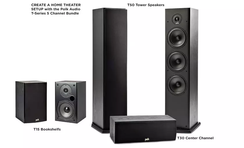 Heimkino preiswert einrichten Polk Audio T-Serie