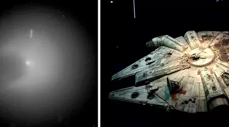 Der Komet 12P/Pons-Brooks nahm plötzlich um das 100-fache an Helligkeit zu und verwandelte sich in den Millennium Falcon aus Star War