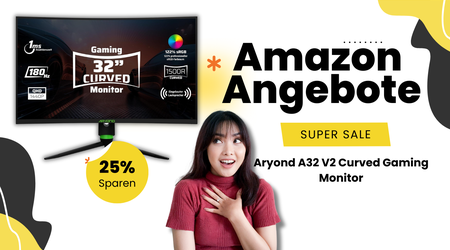 Aryond A32 V2 Curved Gaming Monitor – Jetzt 63€ sparen!