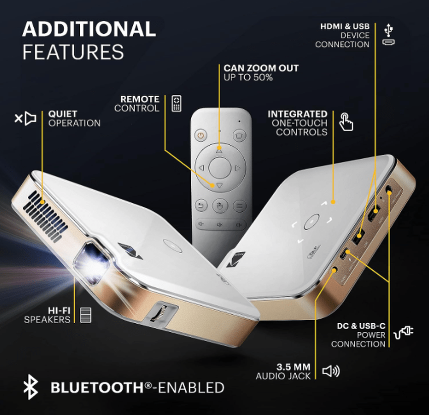 KODAK Luma 400 Tragbarer Projektor Vergleich von KODAK Beamern