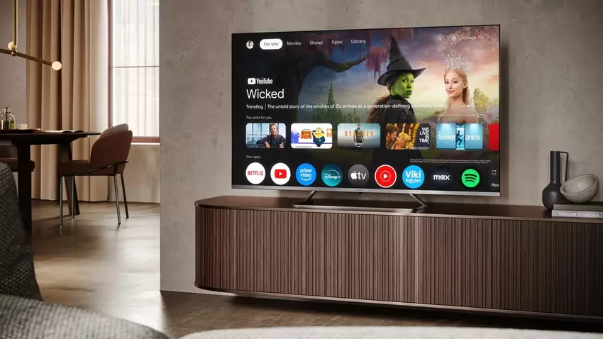 Sharp stellte die Aquos JP7000 TV-Serie mit MiniLED-Hintergrundbeleuchtung und Harman/Kardon-Sound vor, die Dolby Atmos unterstützt