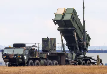 MIM-104 Patriot fängt während des Besuchs ...