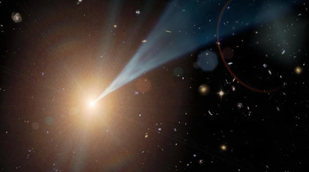 Wissenschaftler konnten erstmals die Umwandlung eines Quasars in einen Blazar aufzeichnen - Der Hulk in der Galaxienwelt schoss relativistische Jets in Richtung Erde