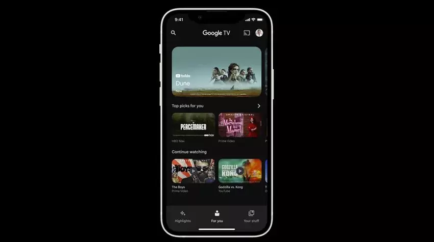 Google veröffentlicht die Google TV-App für iOS