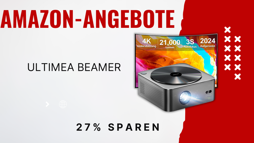 ULTIMEA Apollo P40 Full HD Beamer Bundle – Jetzt 70€ günstiger!