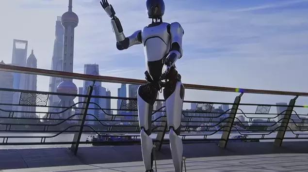 Der humanoide Roboter AgiBot A2 hat ...