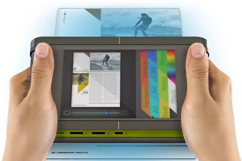 Dieses Handheld-Druckerkonzept reduziert Abfall, indem es auf jedem Papierformat druckt