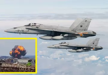 Absturz eines F/A-18 Hornet-Jagdflugzeugs der spanischen ...