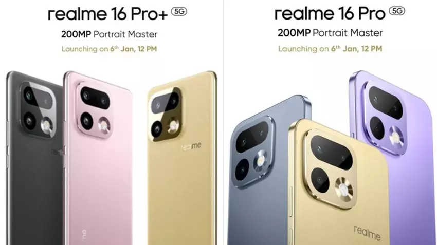 Aktualisiertes Design des Realme 16 Pro und Pro+