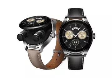 Die Huawei Watch Buds auf dem ...