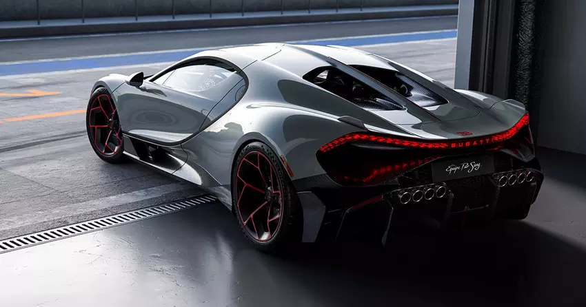 Bugatti Tourbillon mit EPS-Paket erhält eine unglaubliche Auspuffanlage mit acht Endrohren