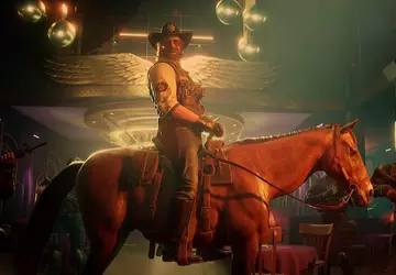 Chuck Norris auf einem Pferd und ...