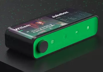 Die Spotify Jukebox mit gebogenem Display ...