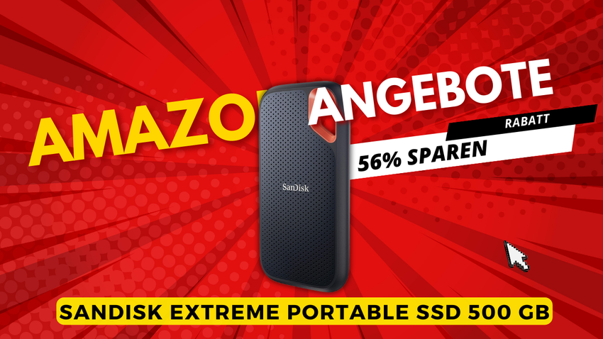 SanDisk Extreme Portable SSD 500GB – Massiver Preissturz von 87€!