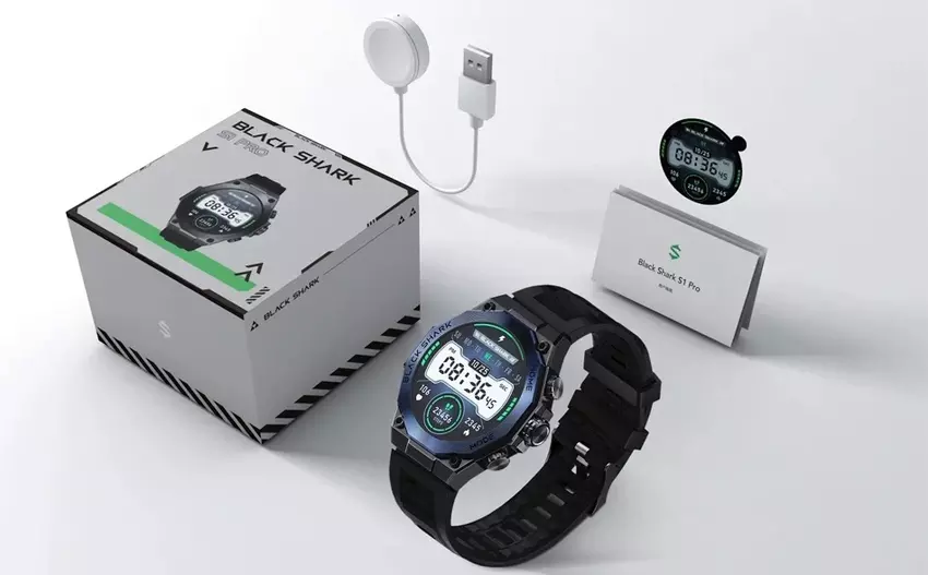 Black Shark S1 Pro ist eine intelligente Uhr mit IP68-Schutz, FC und ChatGPT-Unterstützung zum Preis von $69