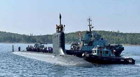 Die US-Marine hat das neue atomgetriebene U-Boot USS Indiana der Virginia-Klasse, das Tomahawk-Marschflugkörper tragen kann, nach Kanada geschickt