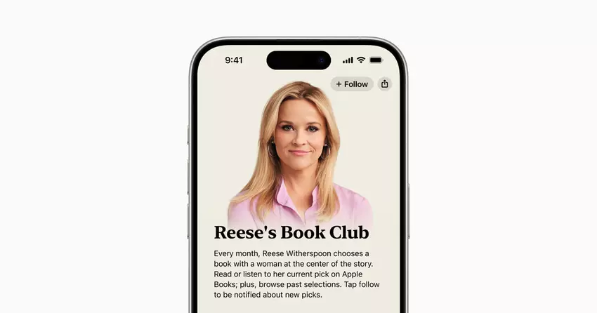 Apple kündigt Partnerschaft mit Reese Witherspoon und Reese's Book Club an