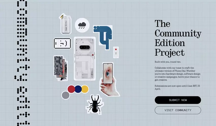 Eine tolle Gelegenheit für kreative Köpfe: Nothing veranstaltet einen Design-Wettbewerb für ein einzigartiges Phone (3a) Los