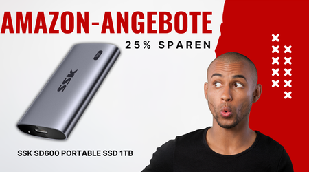 SSK Portable SSD 1TB mit 2000 MB/s – 25€ Rabatt sichern!