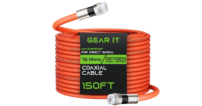 GearIT Koaxialkabel RG6 Koaxialkabel für Modem