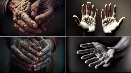 Die unerreichbare Spitze der Kunst: Warum zeichnet die künstliche Intelligenz Midjourney 6 Finger auf die Hände und wie kann man das beheben? 