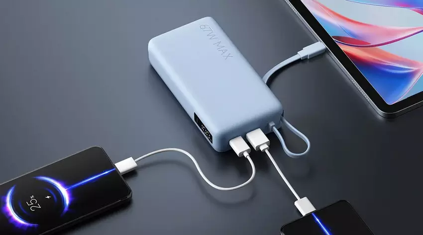 Eine neue 20000mAh Powerbank von Xiaomi mit 67W Ausgangsleistung in Europa auf den Markt gebracht