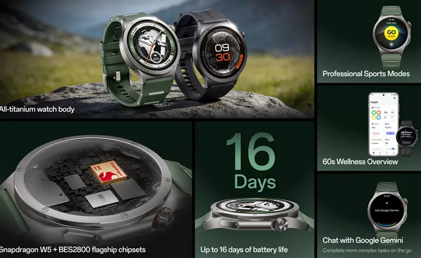 Eine vollständige Aufladung der OnePlus Watch 4 dauert etwa 75 Minuten